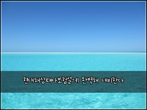 현대해상태아보험설계 완벽해 대비한다