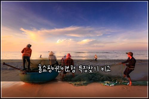 홈쇼핑어린이보험 특징찾기  비교