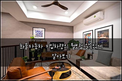 화물자동차 지입차량의 월보험 실속있게 알아보기