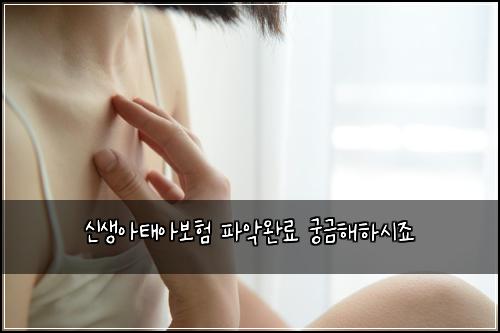 신생아태아보험 파악완료  궁금해하시죠