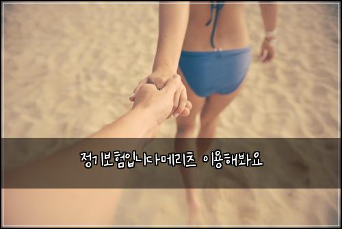 정기보험입니다메리츠 이용해봐요