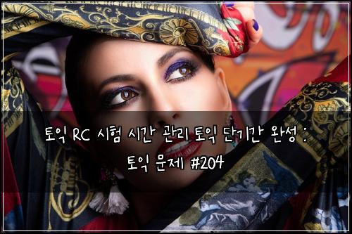 토익 RC 시험 시간 관리 토익 단기간 완성 : 토익 문제 #204