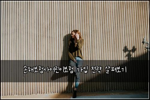 손해보험사어린이보험 가입 전략 살펴보기