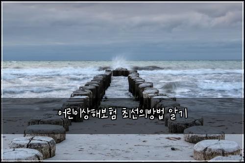 어린이상해보험 최선의방법  알기