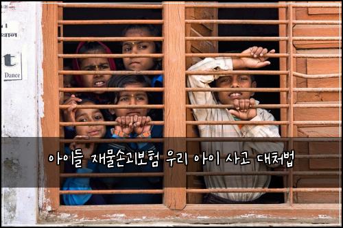 아이들 재물손괴보험 우리 아이 사고 대처법