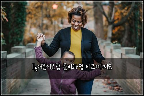 lig어린이보험 준비과정  비교까지도