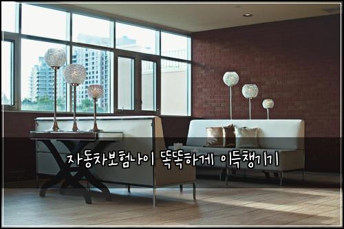 자동차보험나이 똑똑하게 이득챙기기