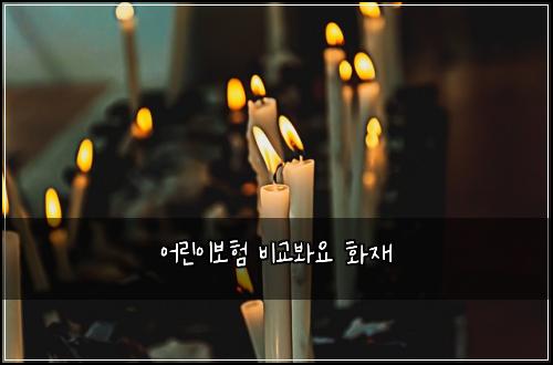 어린이보험 비교봐요  화재