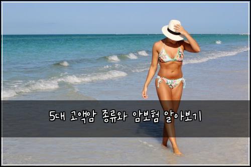 5대 고액암 종류와 암보험 알아보기