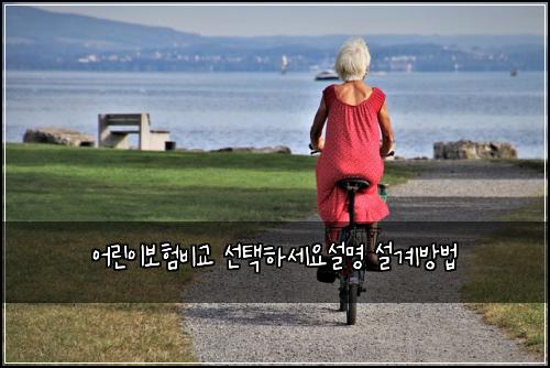 어린이보험비교 선택하세요설명 설계방법