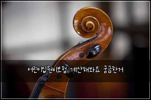 어린이입원비보험 계산해봐요  궁금한거