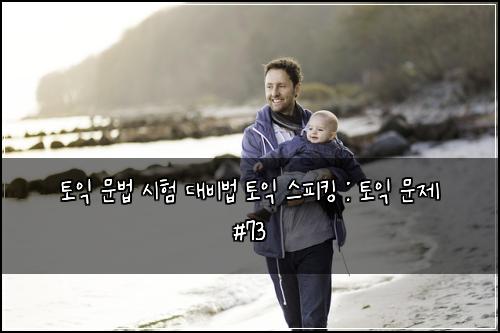 토익 문법 시험 대비법 토익 스피킹 : 토익 문제 #73