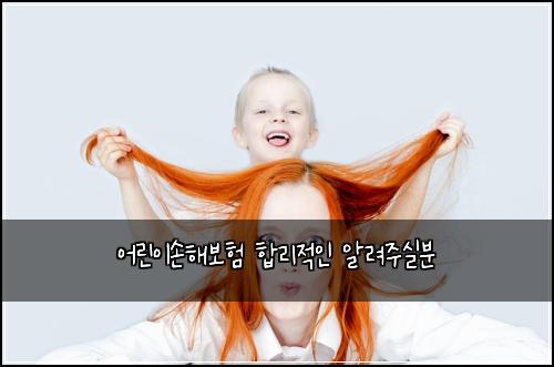 어린이손해보험 합리적인  알려주실분