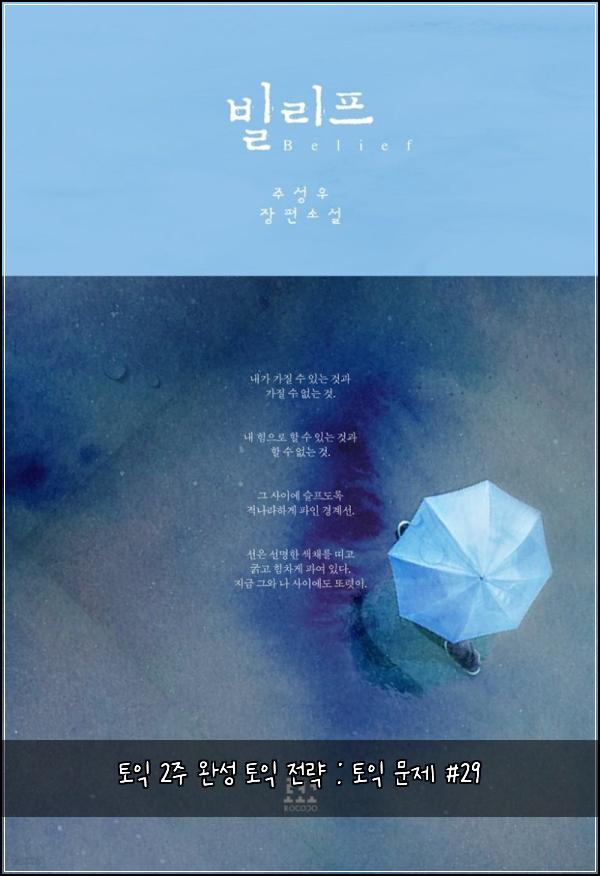 토익 2주 완성 토익 전략 : 토익 문제 #29