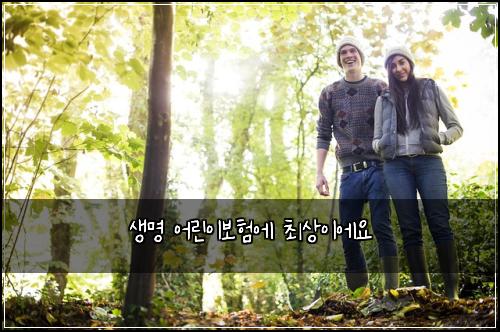 생명 어린이보험에 최상이에요