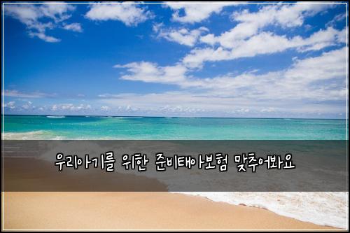 우리아기를 위한 준비태아보험 맞추어봐요 