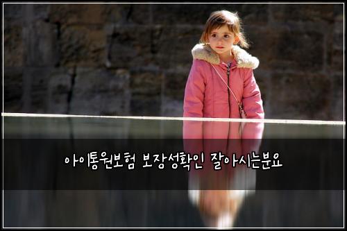 아이통원보험 보장성확인  잘아시는분요