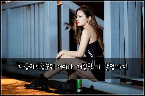 자동차보험순위 어디가 저렴할까 결정까지