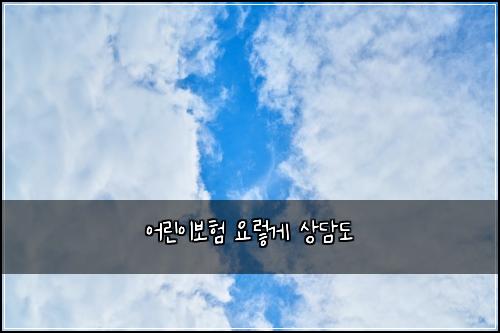 어린이보험 요렇게  상담도