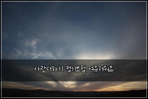 ์ฌ๋๋ํ๊ธฐ ์ ๊ธฐ๋ณดํ ์ฌ์ ๋ฌ์์