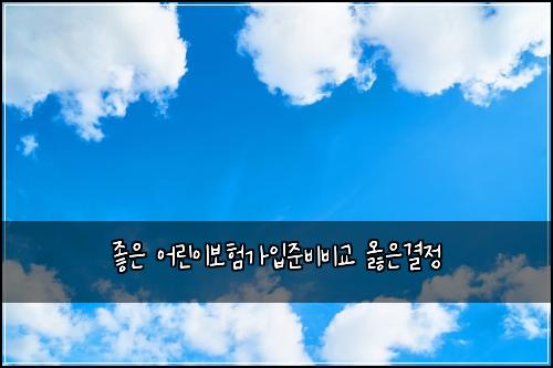 ์ข์ ์ด๋ฆฐ์ด๋ณดํ๊ฐ์
์ค๋น๋น๊ต ์ณ์๊ฒฐ์ 