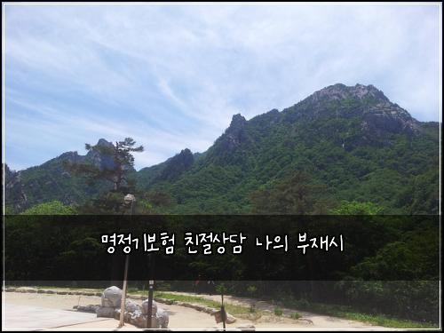 명정기보험 친절상담  나의 부재시