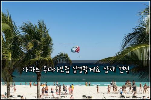 아파트 주태아보험 설명할게요  상세 견적