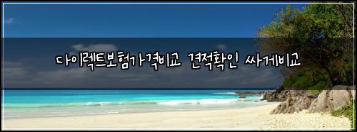 다이렉트보험가격비교 견적확인 싸게비교